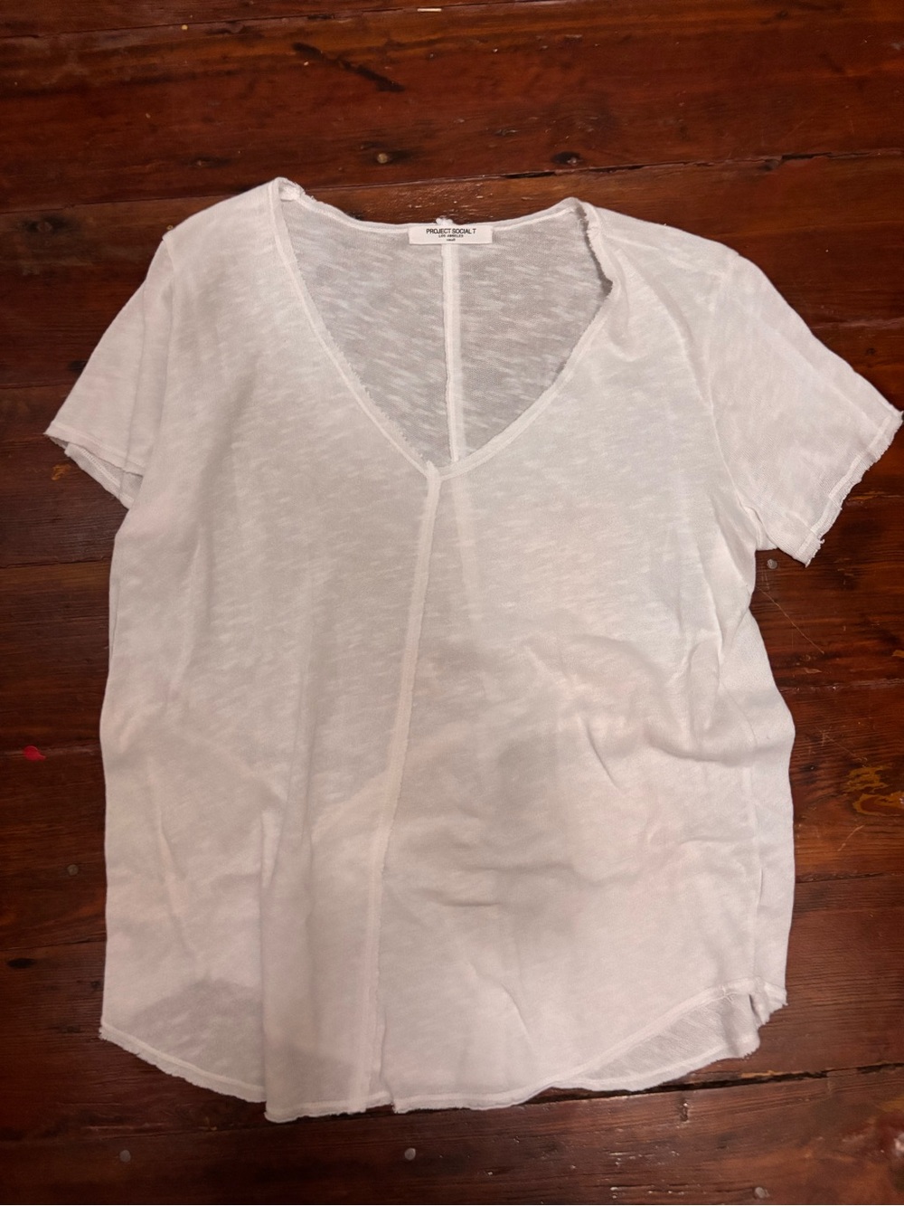 Project Social T White V-Neck